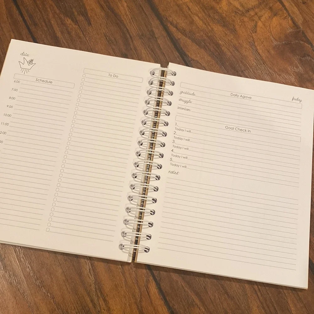 brand new agave undated planner/journal